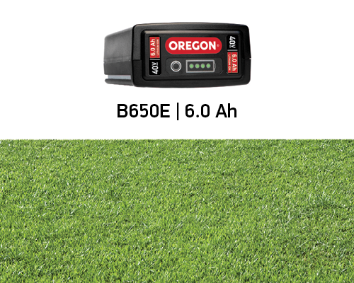 Battery Life for the Oregon 6.0Ah 40 volt Battery on the LM400 mower