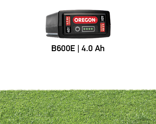 Vida útil da bateria para a bateria Oregon de 4,0Ah de 40 volts no cortador LM400