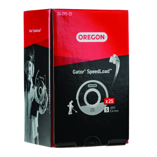 Fio de nylon do aparador Gator® SpeedLoad™, 0,095 ", Embalagem com 25, SM