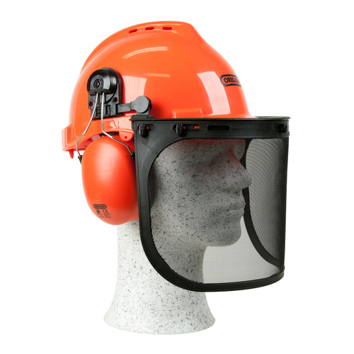 Chainsaw Safety Helmet With Protective Ear Muff Mesh Visor Wide Durable Protect 