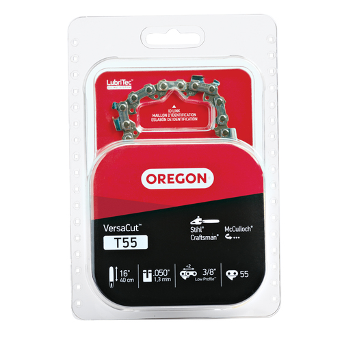 Oregon T55 VersaCut Saw Chain for 16 in. Bar - 55 Drive Links - fits Stihl, Craftsman, McCulloch and Poulan