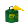 Fuel Can, Combustible, 5 Gal, Green, Meta